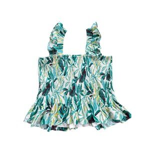 Torrid Peplum Washable Crinkle Tank Top Womens 1X